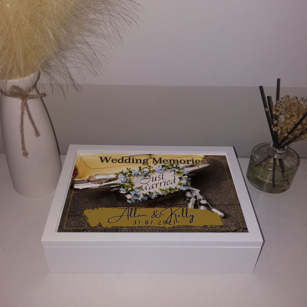 Traditional Wedding Car Keepsake box
